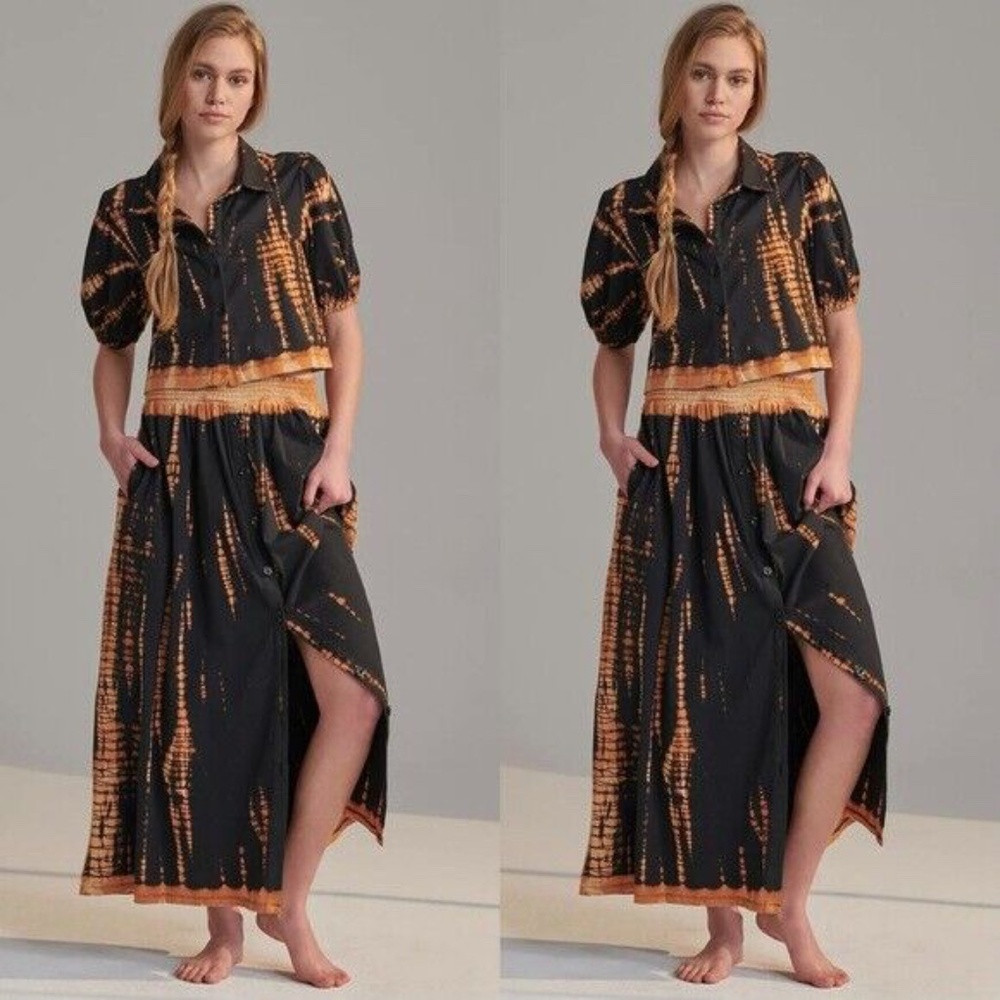 Anthropologie Annika One Piece Set Tie Dye Size Large